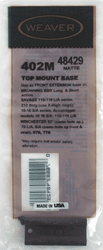 WEAVER BASE TOP MOUNT #402M HIGH STD,MARLIN 455/MR7 MATTE - for sale