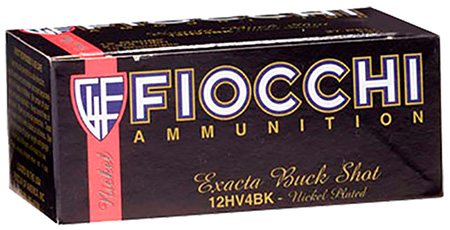 FIOCCHI BUCKSHOT AMO 12GA 2.75 IN 27 PELLETS 4B 10... - for sale