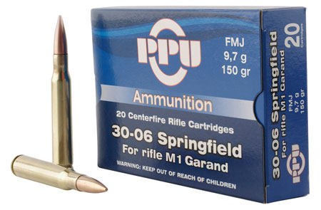 PPU STANDARD RIFLE AMO 30-06 SPRINGFIELD 150GR FMJ... - for sale