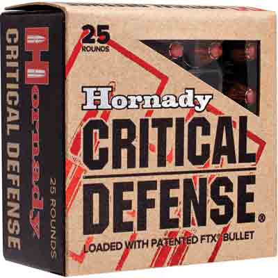 Hornady - Critical Defense - 380 AUTO - AMMO 380 AUTO 90GR FTXCD 25/BX for sale
