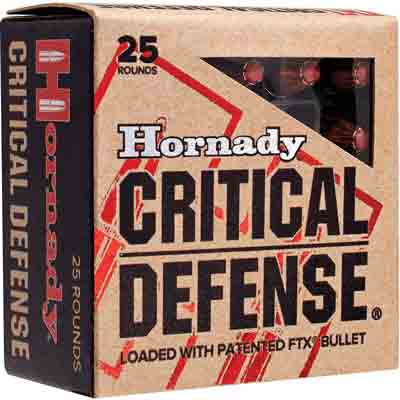 HORNADY CRITICAL DEFENSE 357 MAG 125GR FTX 25RD 10BX/CS - for sale