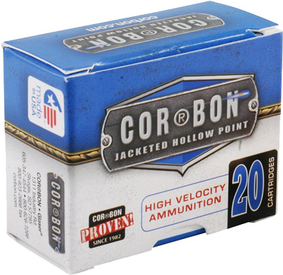 CORBON 9MM LUGER +P 115GR JHP 20RD 25BX/CS - for sale