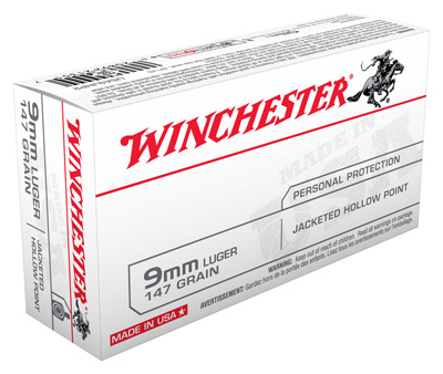 WINCHESTER DEFENSE 9MM LUGER 147GR JHP 50RD 10BX/CS - for sale
