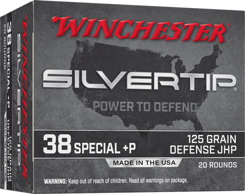 WINCHESTER SILVERTIP 38 SPECIAL+P 125GR HP 20RD 10BX/C - for sale