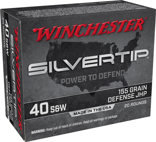 WINCHESTER SILVERTIP 40 SW 155GR HP 20RD 10BX/CS - for sale
