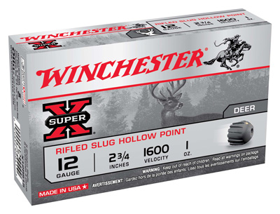 WINCHESTER SUPER X AMO 12GA 2 3/4 1OZ SLUG 5RD (5... - for sale