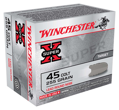 WINCHESTER SUPER-X 45 LC 255GR LEAD-RN 20RD 10BX/CS < - for sale