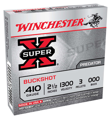 WINCHESTER SUPER X AMO 410GA 2 1/2 BUCKSHOT 000  ... - for sale