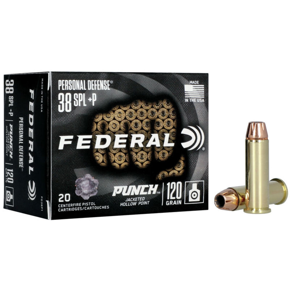 FEDERAL PUNCH 38 SPECIAL 120GR JHP 20RD 10BX/CS - for sale