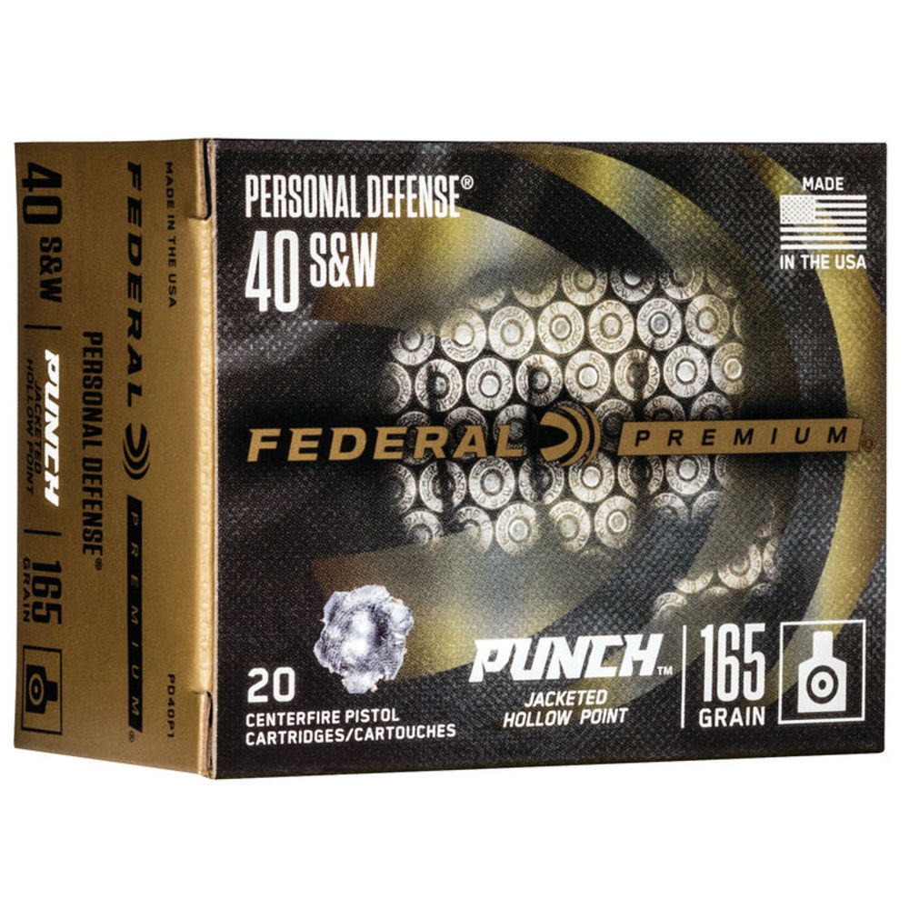 FEDERAL PUNCH 40 SW 165GR JHP 20RD 10BX/CS - for sale