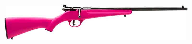 SAVAGE RASCAL YOUTH SINGLESHOT 22LR ACCU TRIGGER BLUED/PINK - for sale