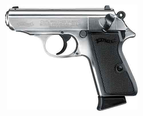 WALTHER PPK/S 22 LR 3.3" AS 10-SHOT NICKEL PLATED - for sale