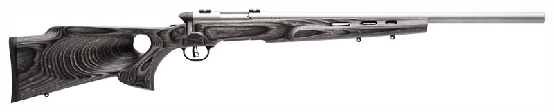 SAVAGE BMAG TARGET 17WSM 22" HB SS/GREY LAMINATE T-HOLE* - for sale