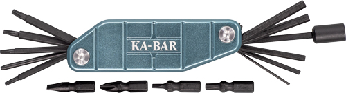 KA-BAR GUN TOOL 5" W/ALLEN/ FLAT/PHILLIPS/PUNCH/TORQUE - for sale
