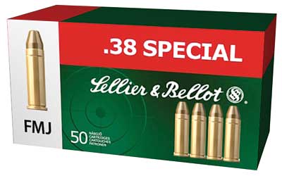 S&B 38 SPECIAL 158GR FMJ-RN 50RD 20BX/CS - for sale